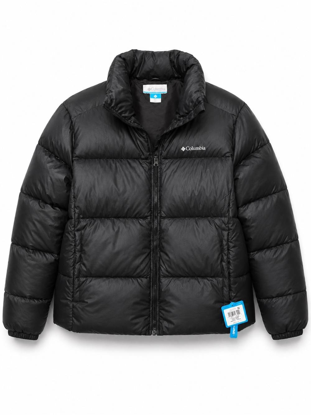 Columbia NWT Women puffer XL Puffect || Full Zip outdoors winter jacket Black